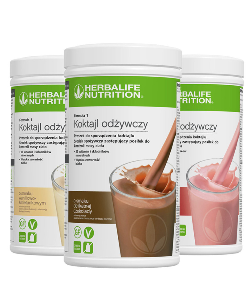 Zestaw 3x Koktajl Formuła 1 (550g) - smaki do wyboru