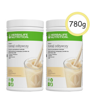 2x Koktajl 780g smak waniliowo-śmietankowy XL